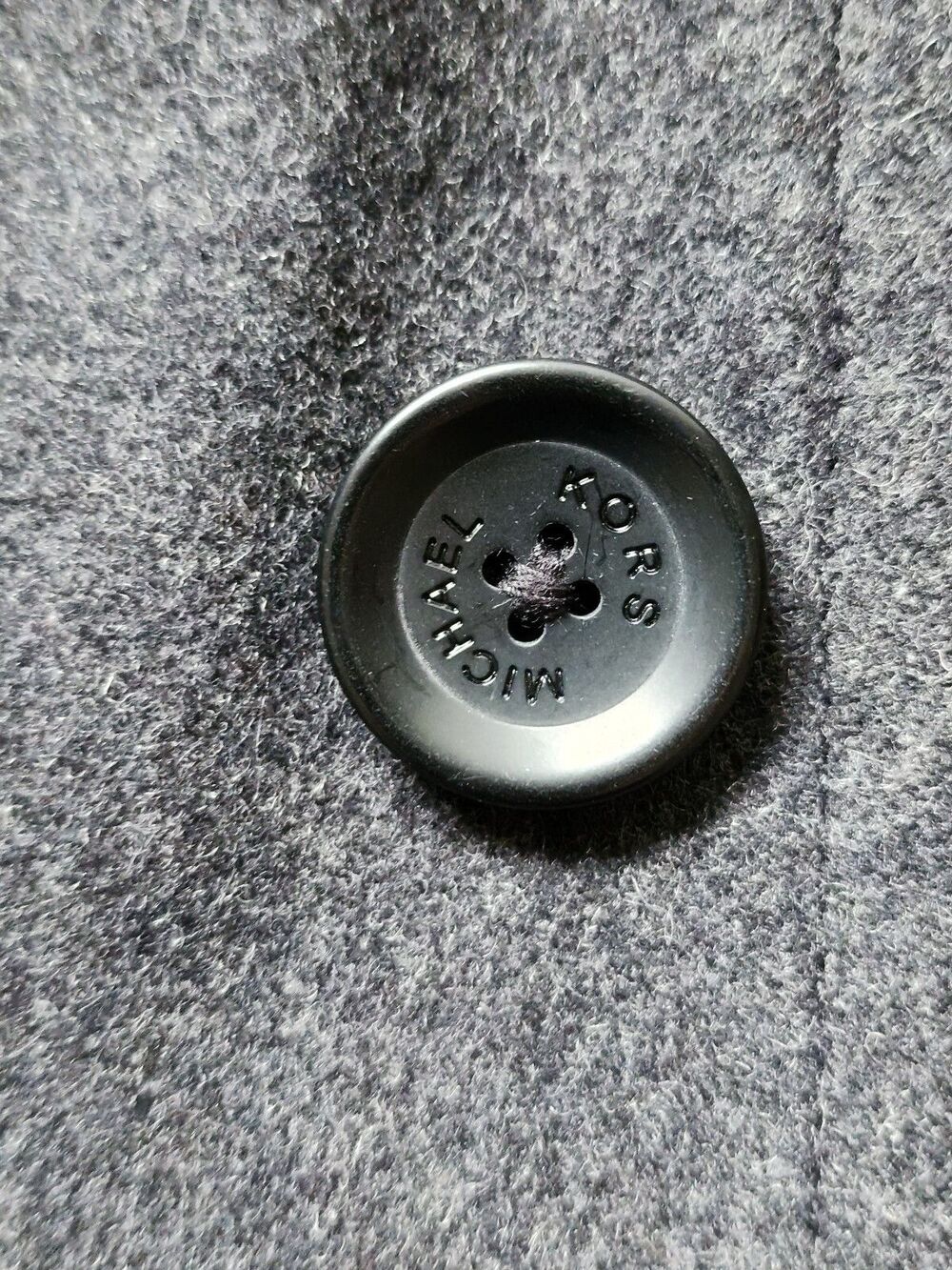 Michael Michael Kors Grey Wool Pea Coat Size S WPL7888 Double Breasted Jacket - Picture 9 of 11